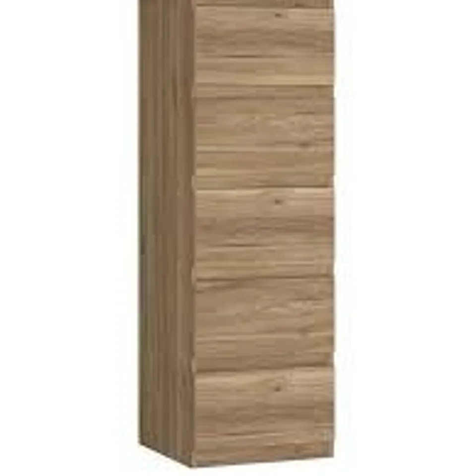 LISSON NARROW CHEST OF 5 DRAWERS - NEW OAK  RRP £119
