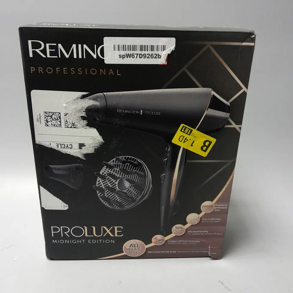 REMINGTON PROLUXE MIDNIGHT EDITION HAIR DRYER