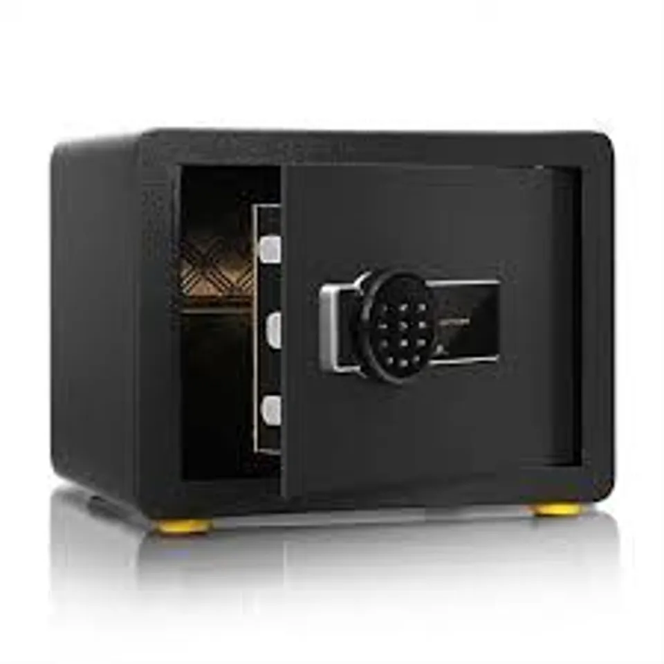 BOXED COSTWAY DIGITAL SECURITY SAFE BOX WITH KEYS FOR JEWELRY MONEY CASH