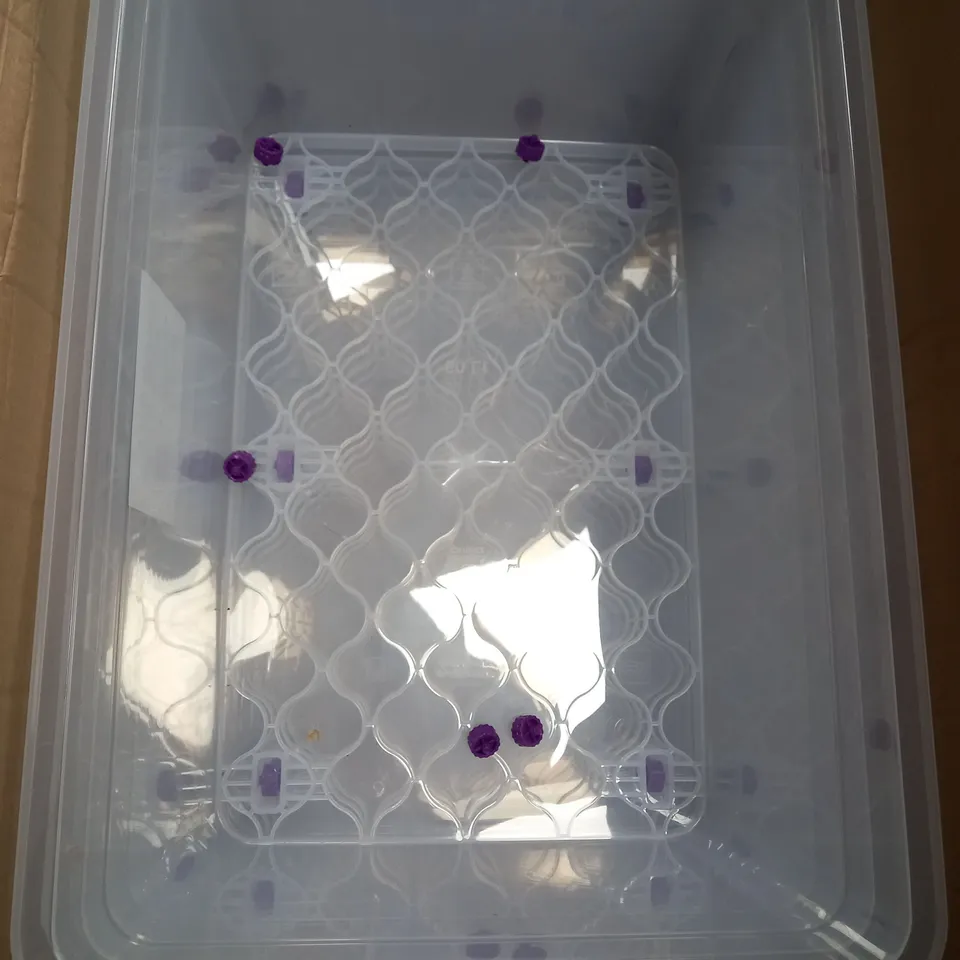 LARGE BOX OF 4 REALLY USEFUL PLASTIC BOXES 