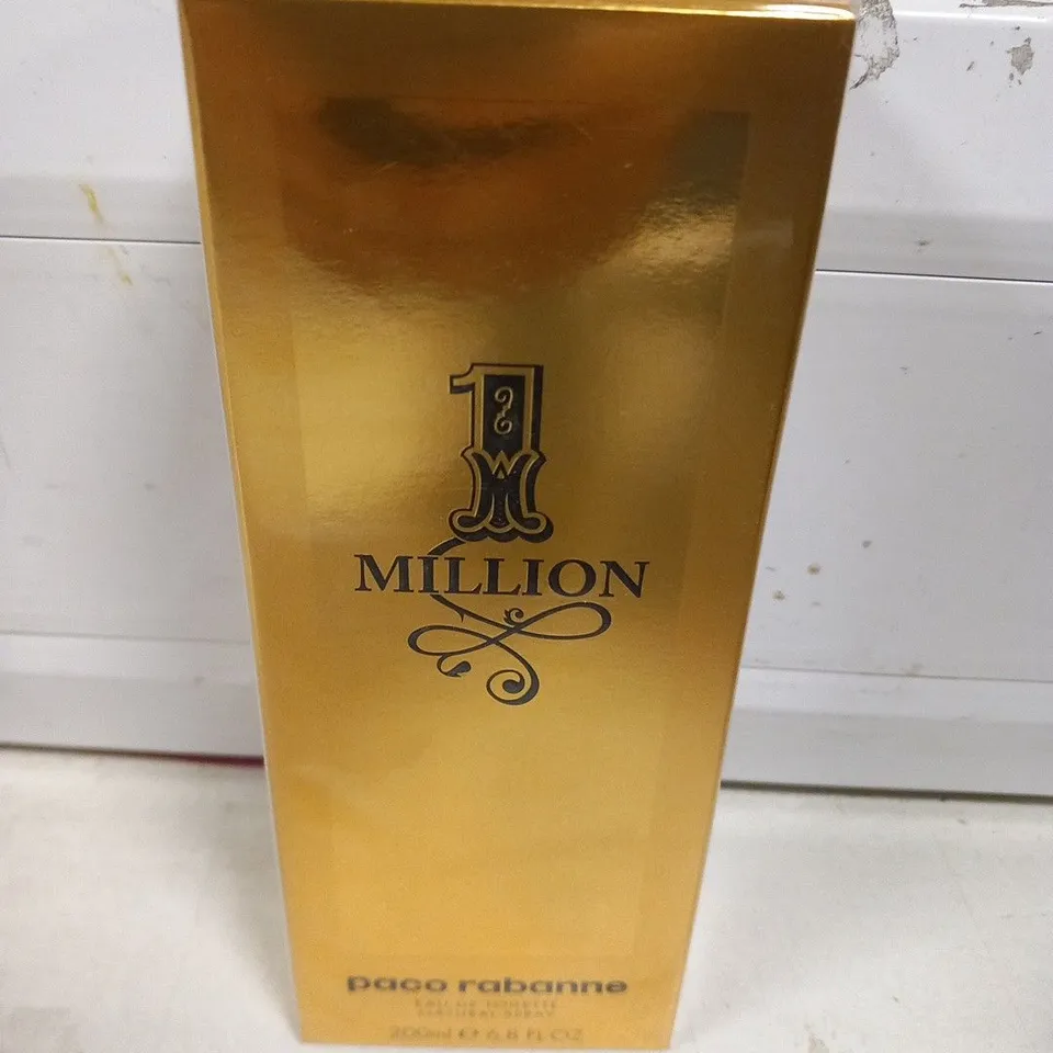 BOXED AND SEALED PACO RABANNE 1 MILLION EAU DE TOILETTE 200ML