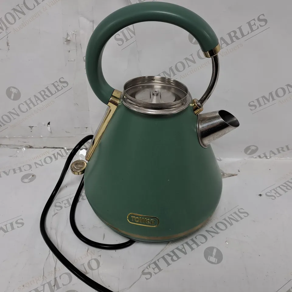 TOWER CAVALETTO 1.7L 3KW PYRAMID KETTLE - JADE RRP £44