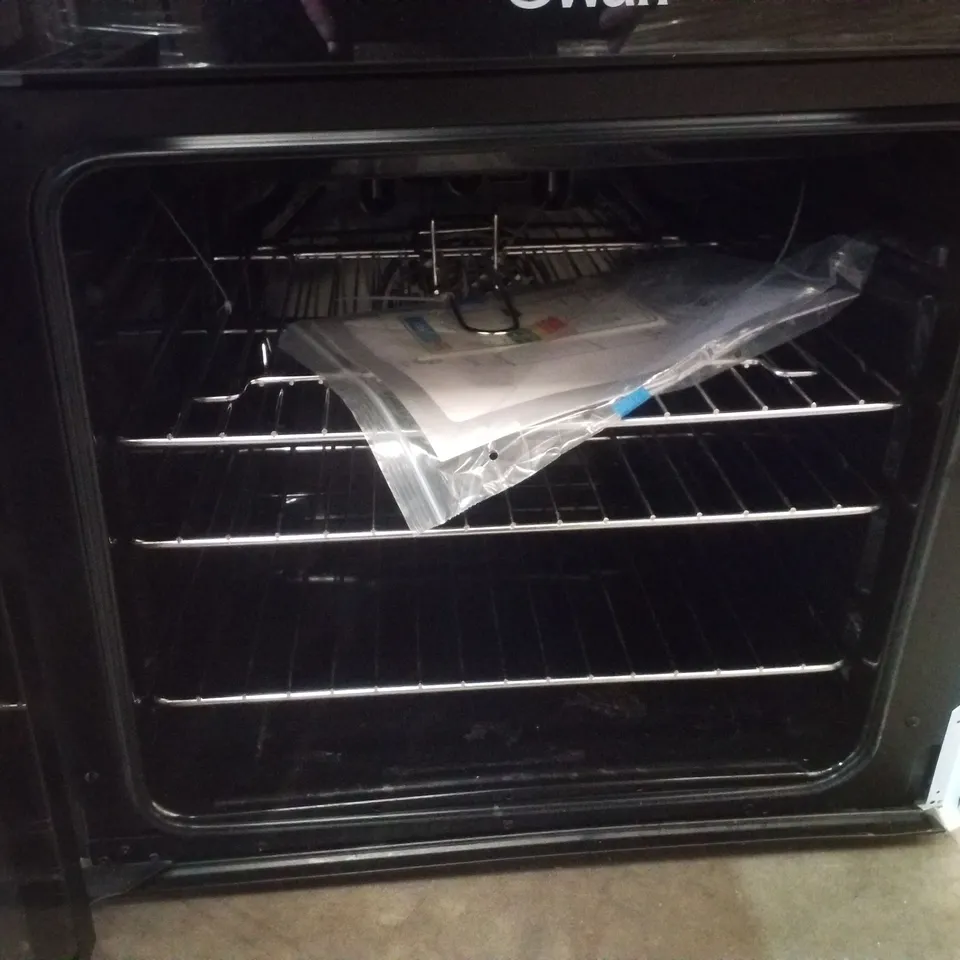 SWAN SX16730W 60CM ELECTRIC DOUBLE OVEN CERAMIC HOB COOKER - WHITE