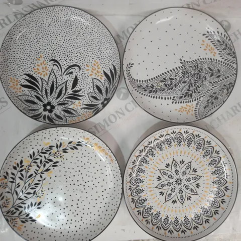 BOXED SARA MILLER SET OF 4 SALAD PLATES