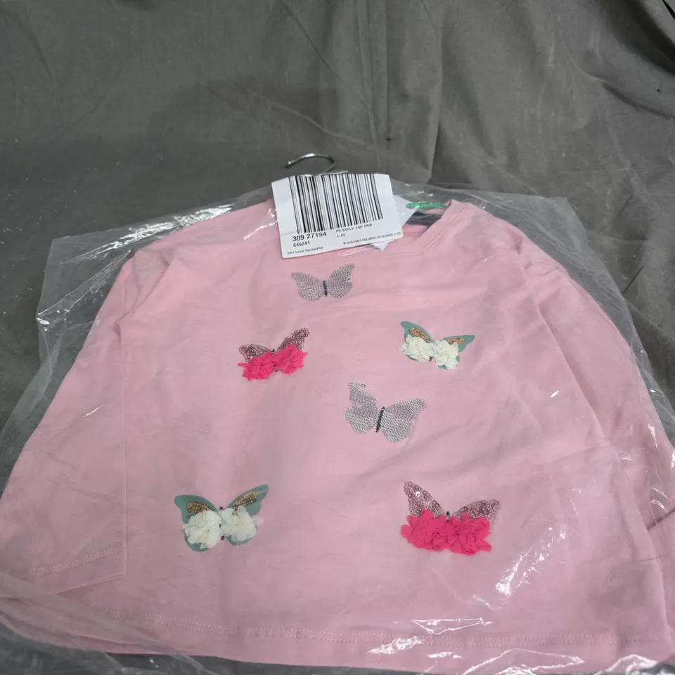 JOHN LEWIS KIDS PINK BUTTERFLY AGE 4 YEARS OLD. BAGGED
