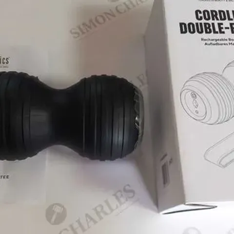 6 BOXED HOMEDICS CORDLESS DOUBLE-BARREL RECHARGEABLE BODY MASSAGER