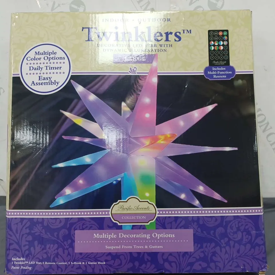 BOXED PACIFIC ACCENTS STAR BURST LIGHT