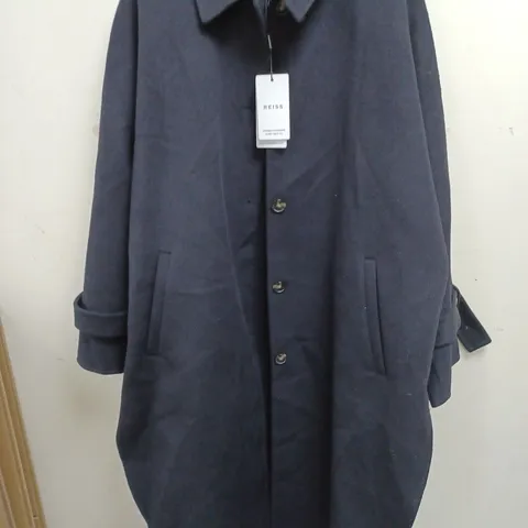 REISS CARMEN BLIND SEAM CAPE IN NAVY - XS/S