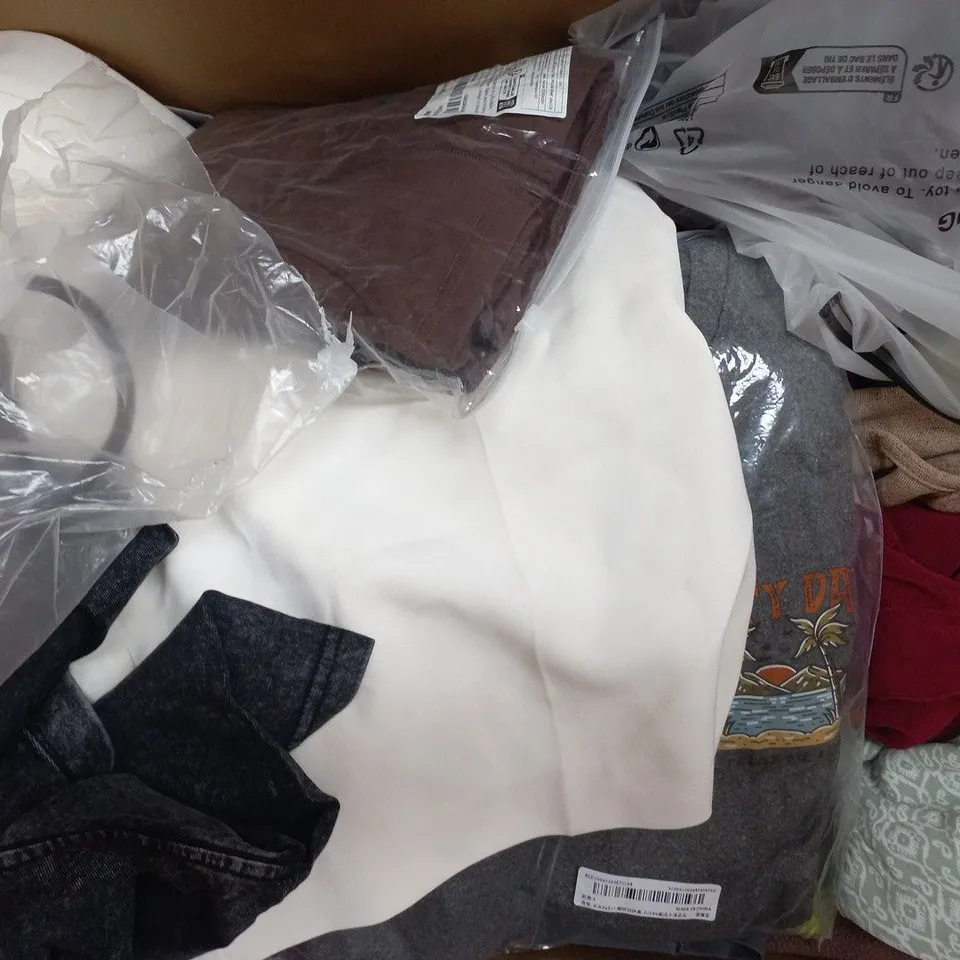 APPROXIMATELY 20 ASSORTED CLOTHING AND FASHION PRODUCTS IN VARIOUS STYLES AND SIZES - COLLECTION ONLY