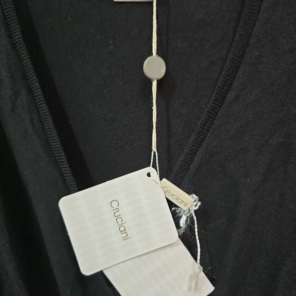 CRUCIANI WOMEN'S BLACK WRAP DRESS