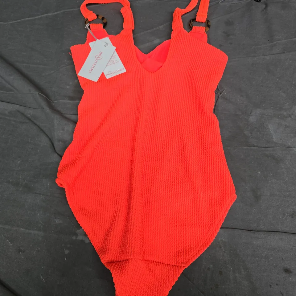 BRAVISSIMO MIAMI SWIMSUIT IN NEON PAPAYA - UK 30D