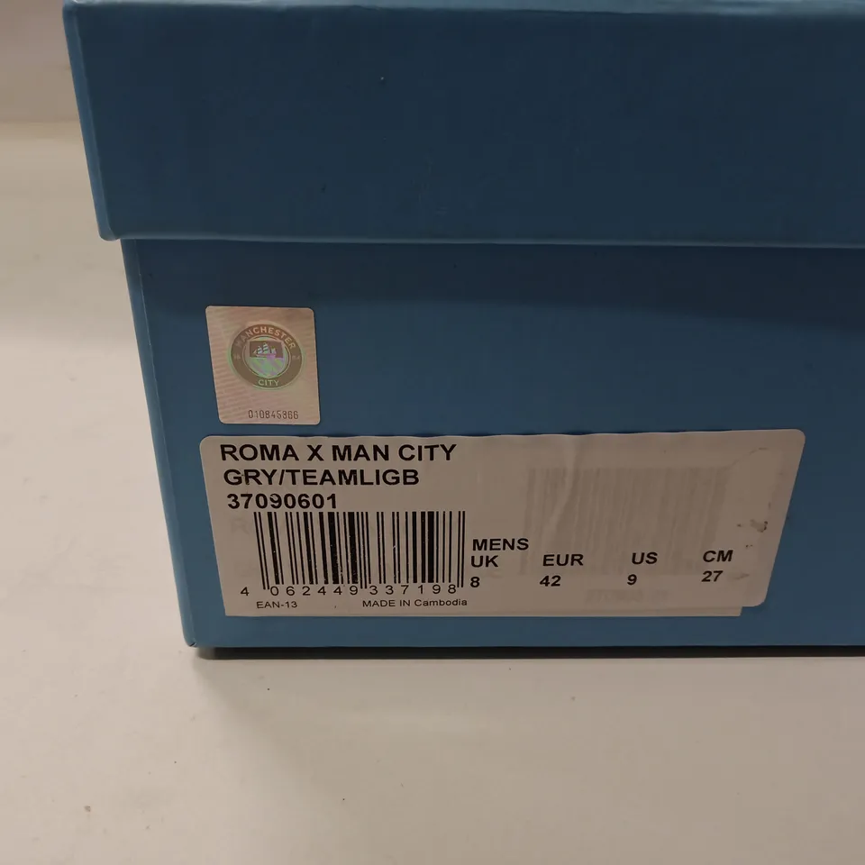 BOXED PUMA ROMA MANCHESTER CITY TRAINERS – UK 8