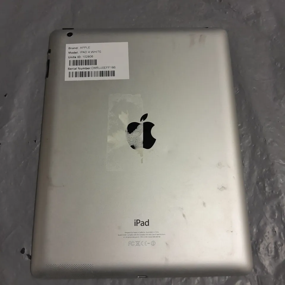 UNBOXED APPLE IPAD 4 - A1458