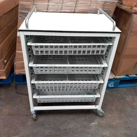 MEDICAL CRATE 4 DRAW TROLLEY