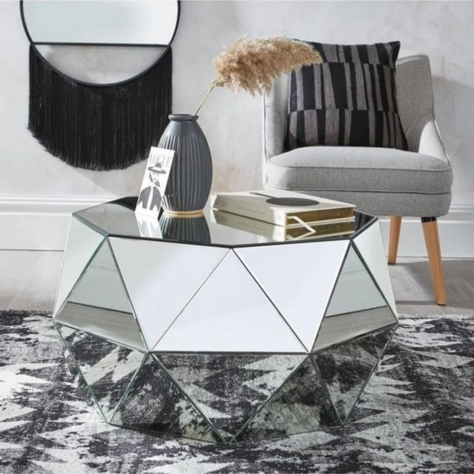 BOXED ARABELLA COFFEE TABLE SILVER 