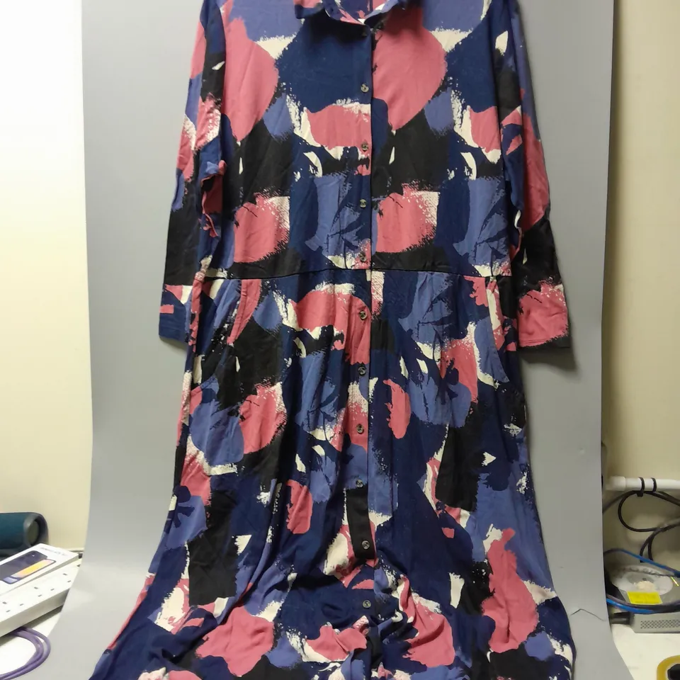 WHITE STUFF ADA JERSEY DRESS IN NAVY MULTI - UK 24R