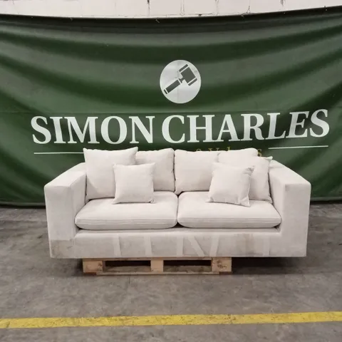 MISSOURI 3 SEATER FABRIC SOFA - NATURAL