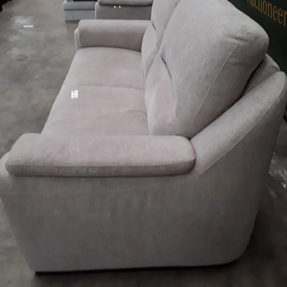 QUALITY ITALIAN DESIGNER AVOLA NEW 3 SEATER SOFA - GREY FABRIC