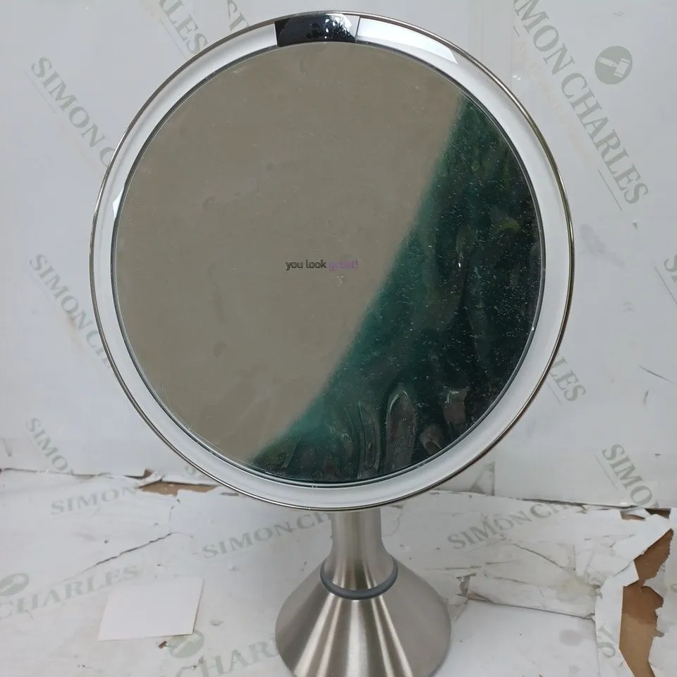SIMPLEHUMAN 20CM SENSOR MIRROR WITH TOUCH-CONTROL BRIGHTNESS 10X MAG 