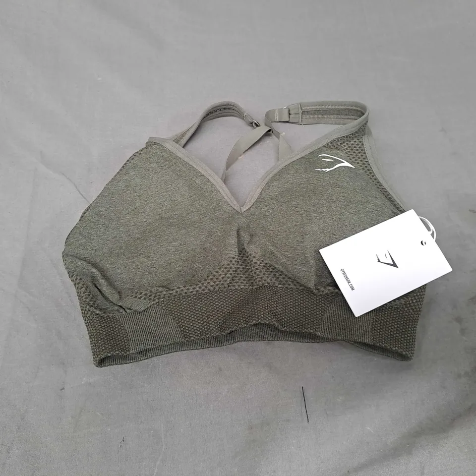 GYMSHARK VITAL SEAMLESS 2.0 V NECK SPORTS BRA SIZE S