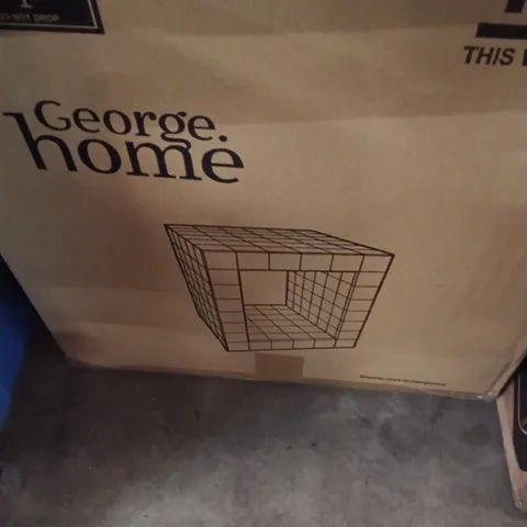BOXED GREEN TILE SIDE TABLE