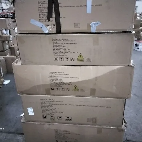 5 ASSORTED CHRISTMAS TREES