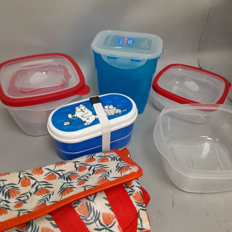 BOX OF APPROXIMATELY 5 ASSORTED TUPPERWARE DISHES  