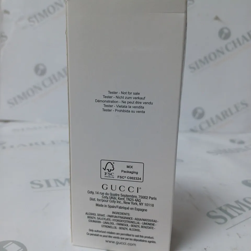 BOXED GUCCI FLORA LIMITED EDITION GEORGEOUS GARDENIA EAU DE PARFUM TESTER 100ML