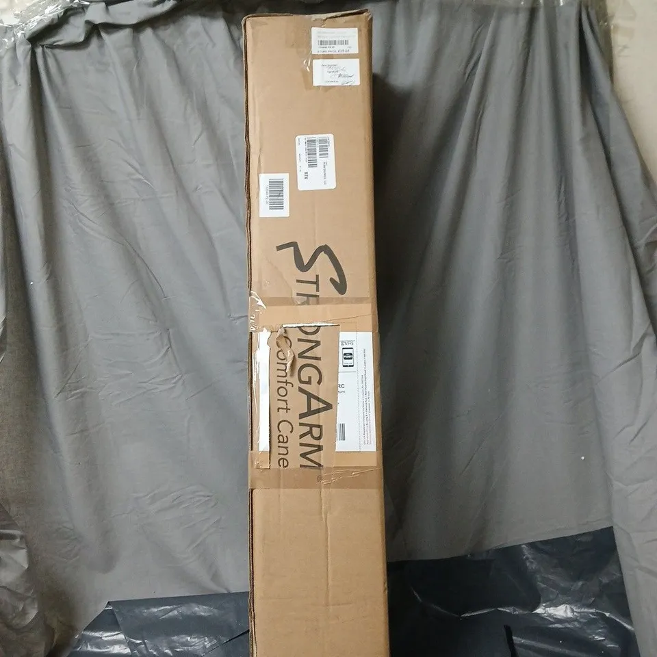 STRONG ARM COMFORT CANE WITH STANDING BASE & LIGHT IN PURPLE