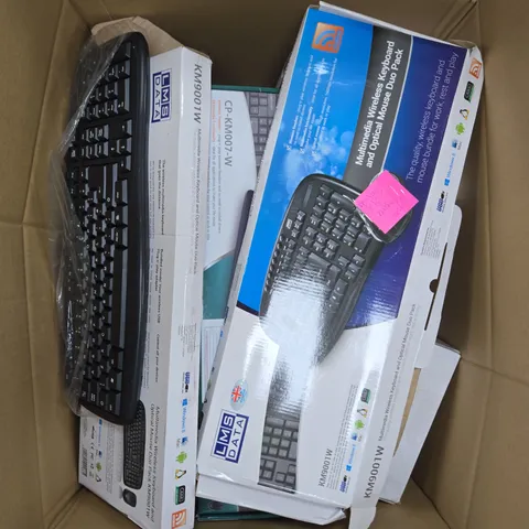 APPROXIMATELY 15 ASSORTED ELECTRICAL PRODUCTS TO INCLUDE KEYBOARDS, MICE, COMPONENTS ETC - COLLECTION ONLY