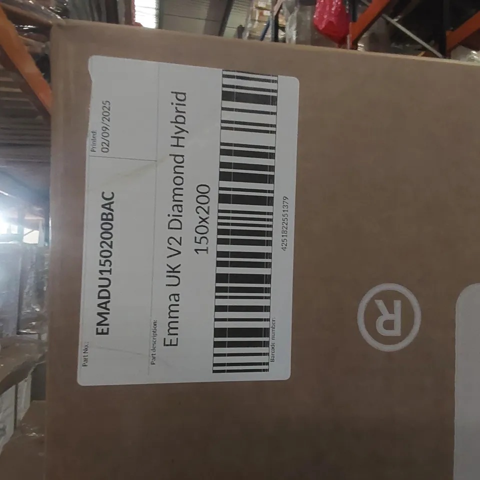 BRAND NEW BOXED EMMA UK V2 DIAMOND HYBRID 150 x 200CM KING SIZE MATTRESS