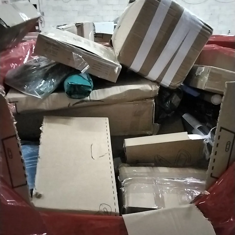 PALLET OF HOUSEHOLD ITEMS TO INCLUDE GOVEE CEILING LIGHT PRO, WATER PILLOW, CAMERA DANCE MAT,AND OTHER ASSORTED ITEMS...