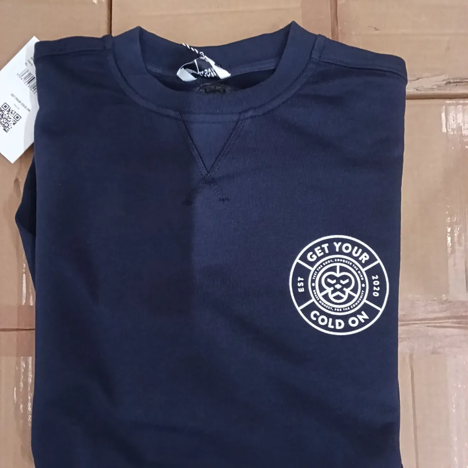BRAND NEW BRASS MONKEY SWEATER - NAVY SIZE XL APPROXIMATELY 10