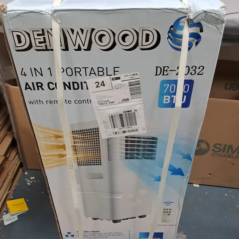 DENWOOD 4-IN-1 PORTABLE AIR CONDITIONER - 7000BTU 