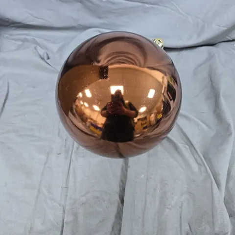 JUMBO BAUBLES 20CM IN CHOCOLATE BROWN 