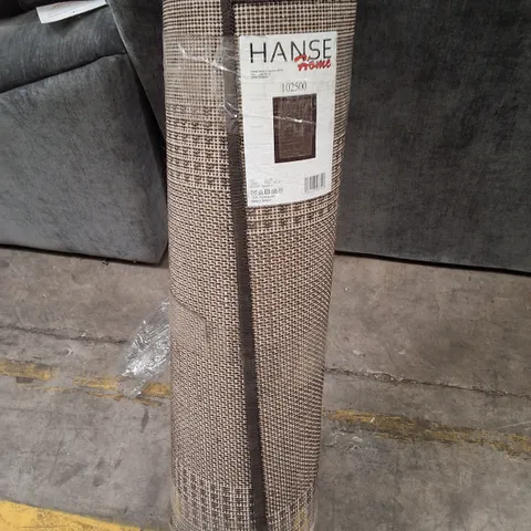ROLLED HANSE HOME BROWN RUNNER RUG 80CM X UNSPECIFIED 
