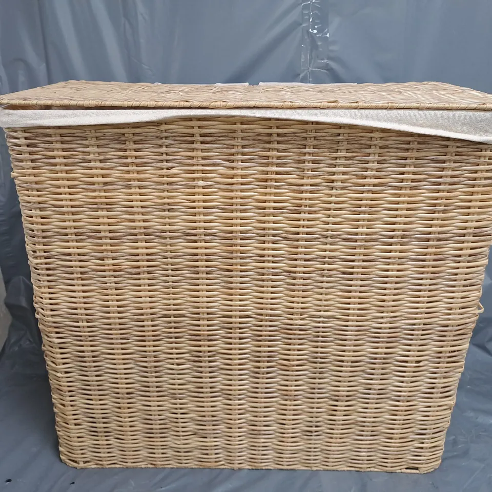 VERY HOME RATTAN LAUNDRY SORTER
