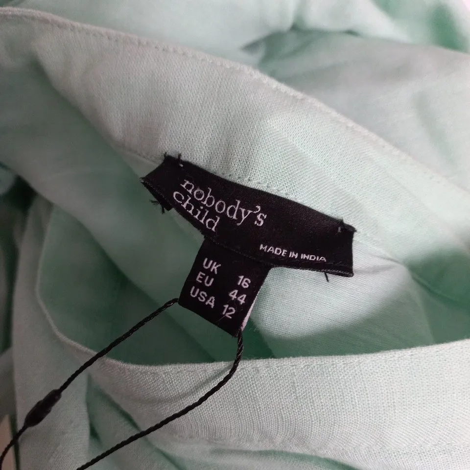NOBODYS CHILD SS STARLIGHT MIDI DRESS IN GREEN - UK - 16