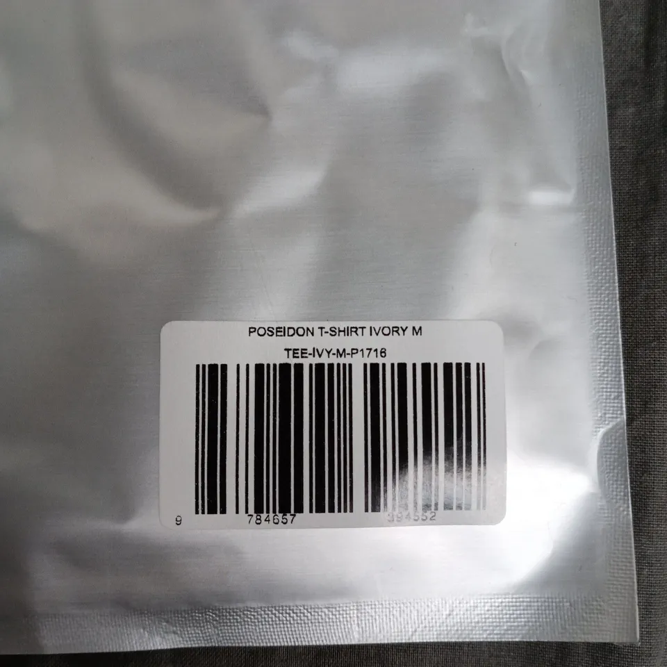 BAGGED PICANTE POSEIDON T-SHIRT IVORY – SIZE M