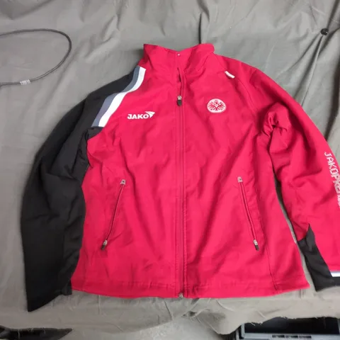 JAKO EINTRACHT FRANKFURT MEN'S FOOTBALL JACKET – RED/BLACK, EU38 (UK38)