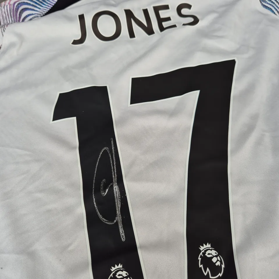 SIGNED LIVERPOOL FC AWAY SHIRT - JONES 17 - SIZE LARGE