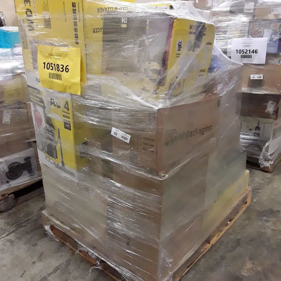 PALLET OF APPROXIMATELY 25 UNPROCESSED RAW RETURN HOUSEHOLD AND ELECTRICAL GOODS TO INCLUDE;