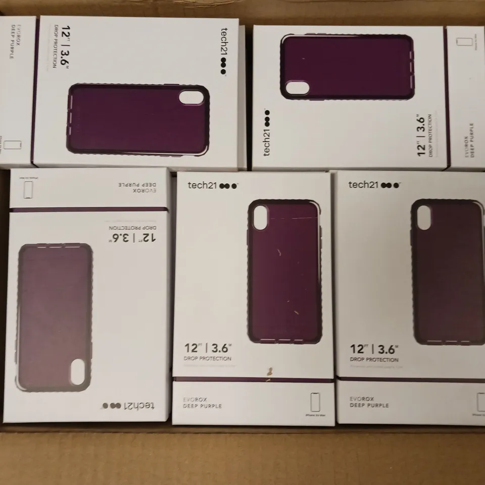 APPROXIMATELY 87 TECH21 12ft DROP PROTECTION EVOROX DEEP PURPLE PHONE CASES FOR IPHONE Xs MAX