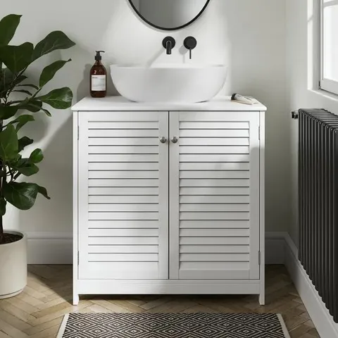 BOXED NAUTICAL VANITY - WHITE
