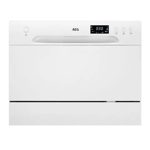 AEG FFB21200CW 55CM TABLE-TOP DISHWASHER 6 PLACE SETTINGS COMPACT FREESTANDING