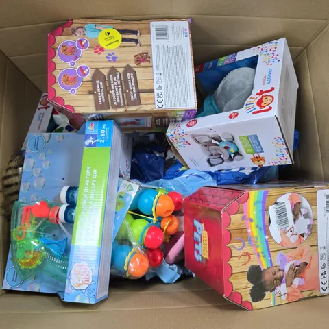 APPROXIMATELY 10 ASSORTED TOYS & GAMES PRODUCTS TO INCLUDE BUBBLE BLASTER, MUSICAL ELEPHANT, BUBBLE ELEPHANT, ETC - COLLECTION ONLY