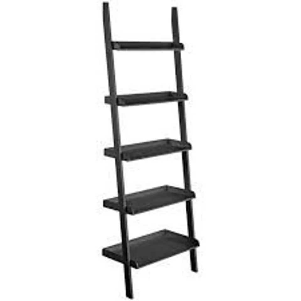 BOXED WHISTLER LADDER BOOKCASE IN BLACK