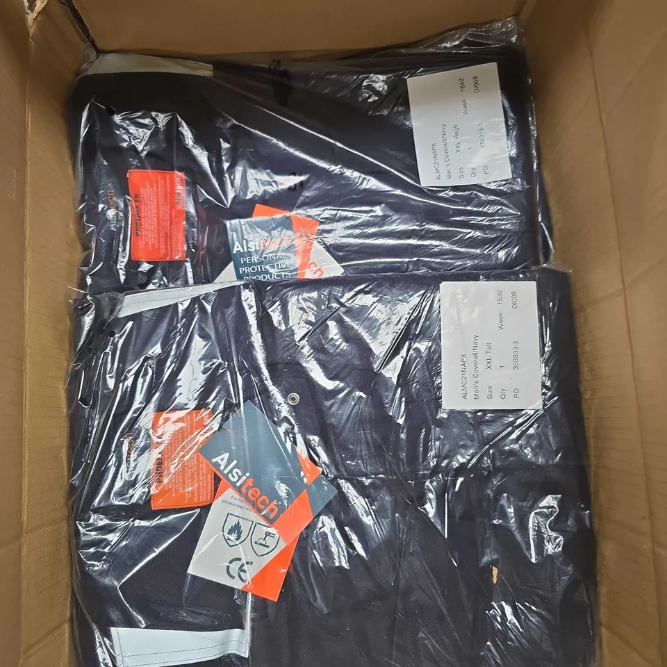 APPROXIMATELY 20 ALSITECH MEN'S COVERALLS IN NAVY 