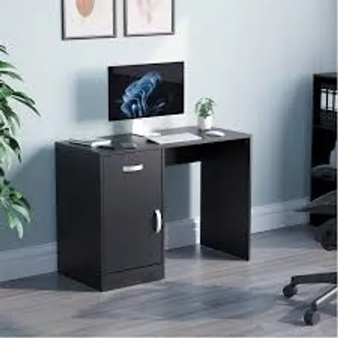 BOXED LASSIC VIDA DESIGN HUDSON COMPUTER DESK - BLACK (1 BOX)
