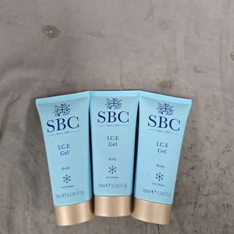 SBC I.C.E GEL BODY ANTI-FATIGUE – 3 × 100ML TUBES